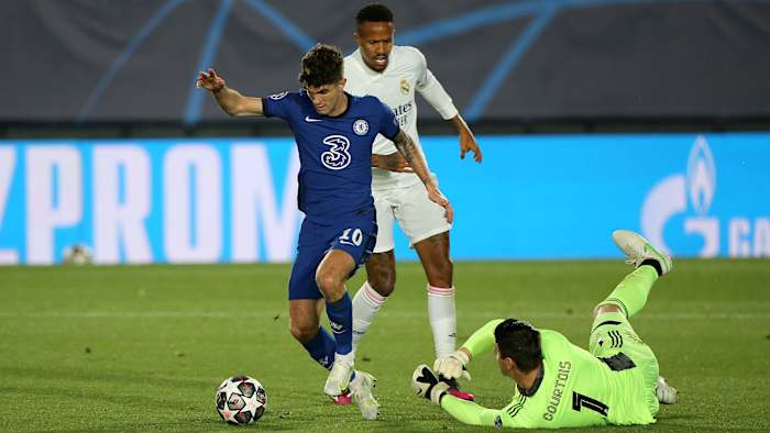 Christian Pulisic scores for Chelsea vs. Real Madrid